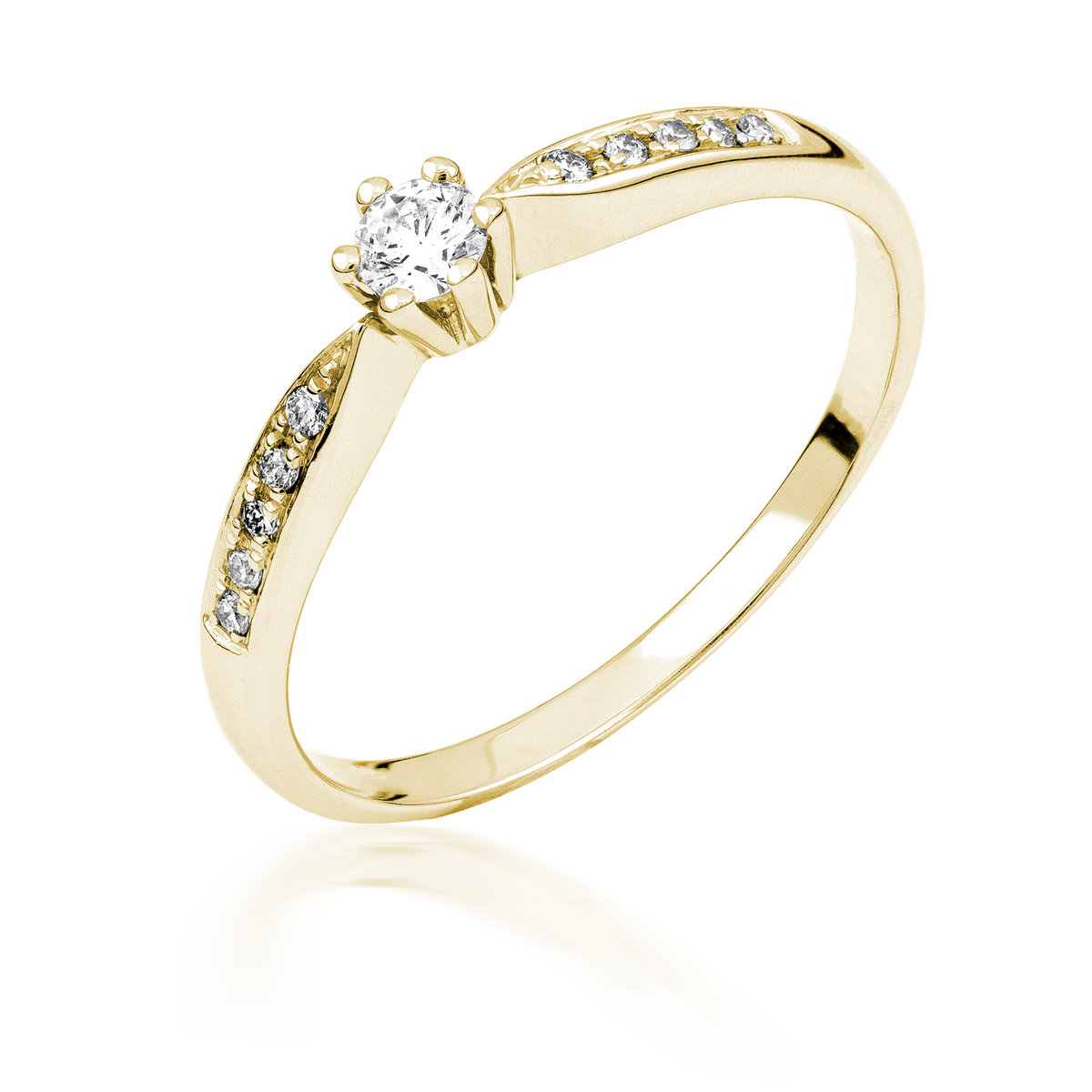 Verlobungsring M128 0,15ct. Brillant